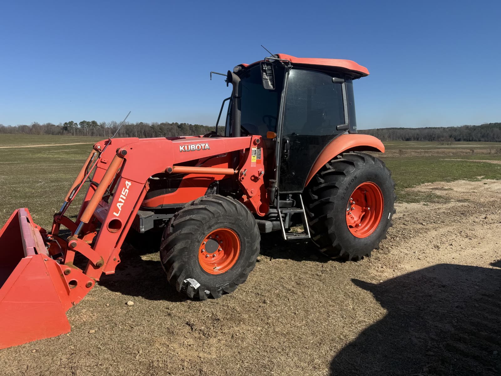 Kubota tractor with front loader